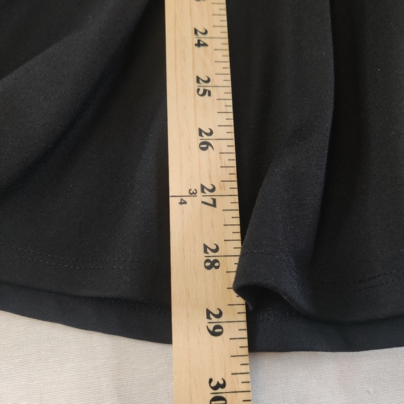 Dots๐ Plus Size Womens Peplum Top Black 3X - Picture 4 of 6